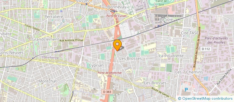 localisation de l'entreprise MONSIEUR CHARRAF HADDADI  VILLEURBANNE