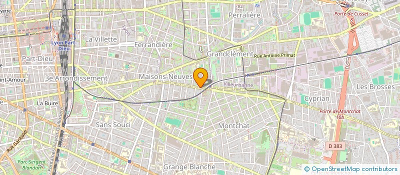 localisation de l'entreprise MONSIEUR CHASE OGOULO  VILLEURBANNE