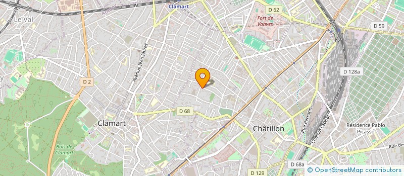 localisation de l'entreprise MONSIEUR CHATILLON DUPUY PLOMBIER  CHATILLON