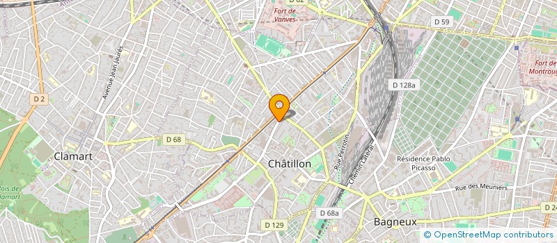 localisation de l'entreprise MONSIEUR CHATILLON JAY ELECTRICIEN  CHATILLON