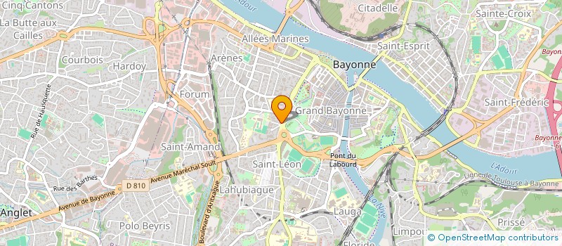 localisation de l'entreprise MONSIEUR CHAWKET MANNAI  BAYONNE