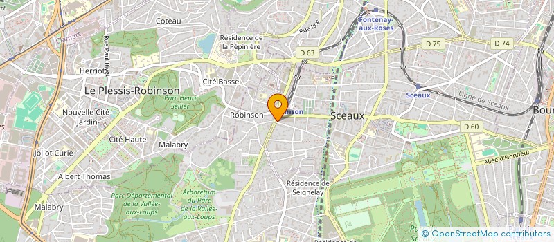 localisation de l'entreprise MONSIEUR CHAWKI BENHABIB à SCEAUX