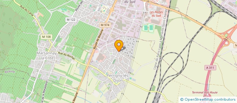 localisation de l'entreprise MONSIEUR CHAWKI DORANI  PERRIGNY-LES-DIJON