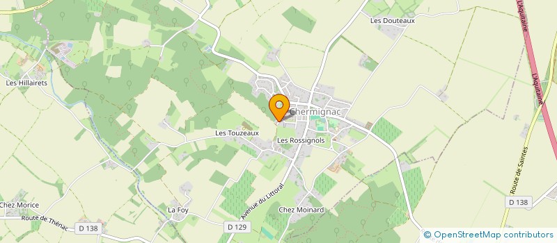 localisation de l'entreprise MONSIEUR CHAYANE MENZER  BERNEUIL