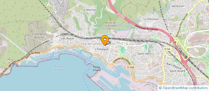 localisation de l'entreprise MONSIEUR CHAZANE MODESTE  MARSEILLE