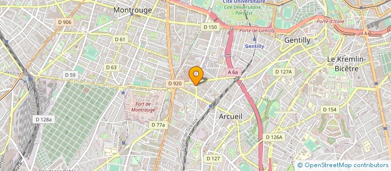 localisation de l'entreprise MONSIEUR CHEDI MAHJOUB  ARCUEIL