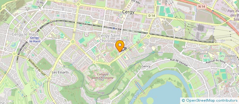 localisation de l'entreprise MONSIEUR CHEICK AHMED TIDJANE CISSE  CERGY