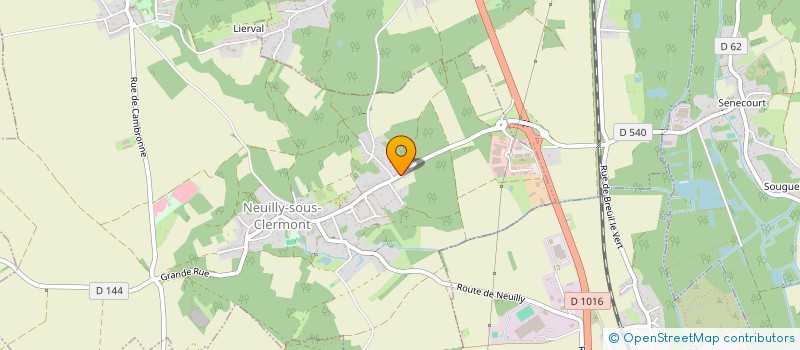 localisation de l'entreprise MONSIEUR CHEICK BAH  NEUILLY-SOUS-CLERMONT