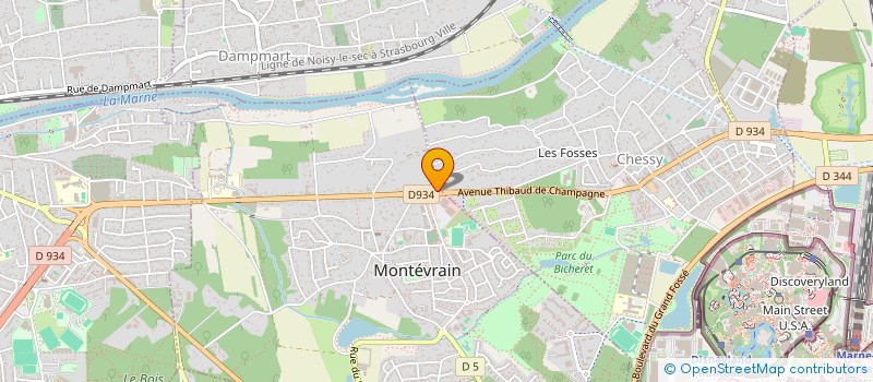 localisation de l'entreprise MONSIEUR CHEICK DIAKITE  MONTEVRAIN