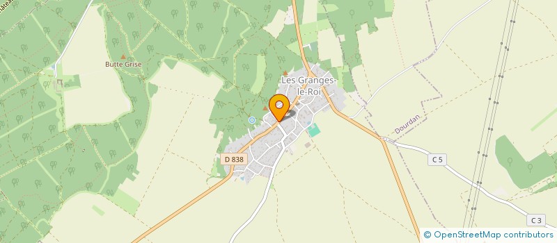 localisation de l'entreprise MONSIEUR CHEICK HAMED KONATE  LES GRANGES-LE-ROI