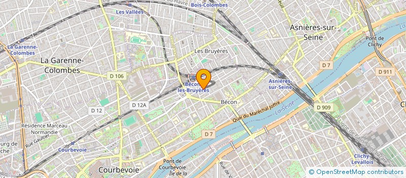 localisation de l'entreprise MONSIEUR CHEICK TOURE à COURBEVOIE