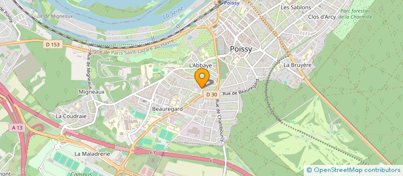 localisation de l'entreprise MONSIEUR CHEICK TRAORET  POISSY