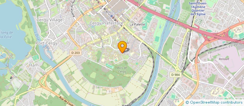 localisation de l'entreprise MONSIEUR CHEICKNA CISSE  CERGY