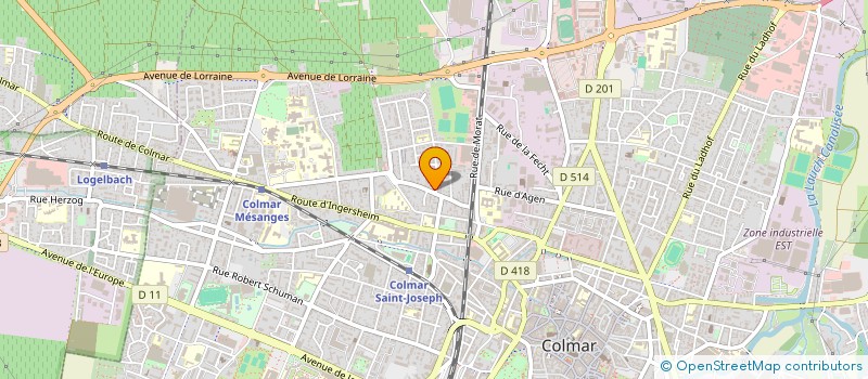 localisation de l'entreprise MONSIEUR CHEICKNA SAKHO  COLMAR