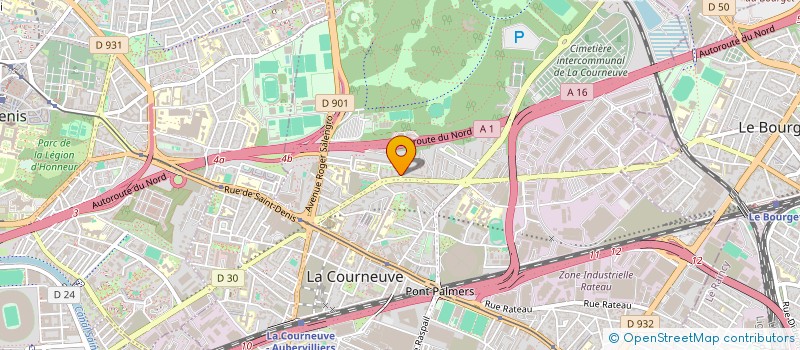 localisation de l'entreprise MONSIEUR CHEICKNE CAMARA à LA COURNEUVE