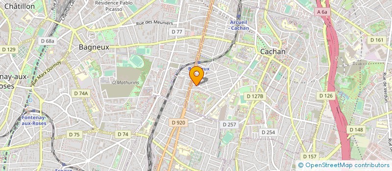 localisation de l'entreprise MONSIEUR CHEICKNE TRAORE à CACHAN