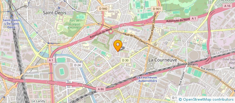 localisation de l'entreprise MONSIEUR CHEICKNE TRAORE à LA COURNEUVE