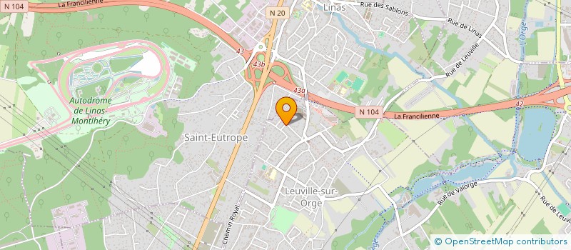 localisation de l'entreprise MONSIEUR CHEIKH BA  LEUVILLE-SUR-ORGE