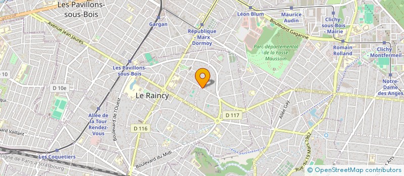 localisation de l'entreprise MONSIEUR CHEIKH FALL à LE RAINCY