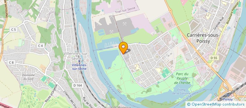 localisation de l'entreprise MONSIEUR CHEIKH MBACKE  CARRIERES-SOUS-POISSY