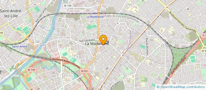 localisation de l'entreprise MONSIEUR CHEIKH NDIAYE à LA MADELEINE