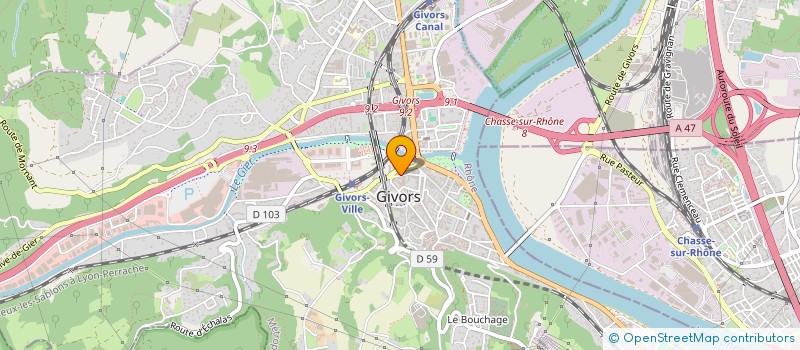 localisation de l'entreprise MONSIEUR CHEIKH TIDIANE SANE  GIVORS