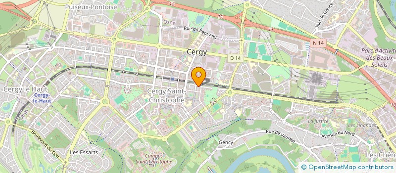 localisation de l'entreprise MONSIEUR CHEKER MESSAOUDI à CERGY