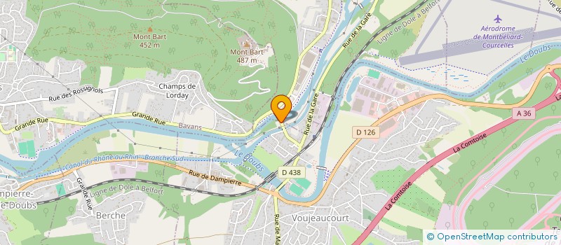 localisation de l'entreprise MONSIEUR CHEKIB AINAOUI  VOUJEAUCOURT