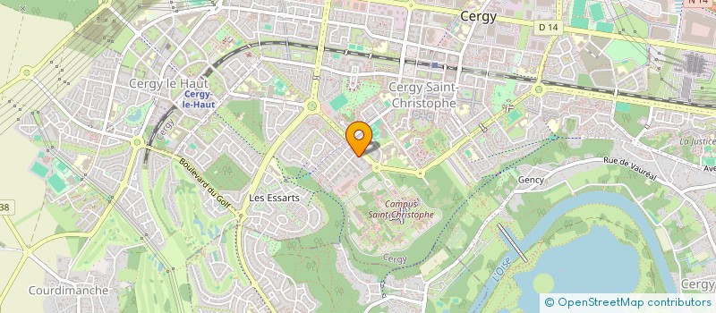 localisation de l'entreprise MONSIEUR CHEKIB TOUMI  CERGY