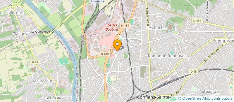 localisation de l'entreprise MONSIEUR CHELTON BOGLIONI  CONFLANS-SAINTE-HONORINE