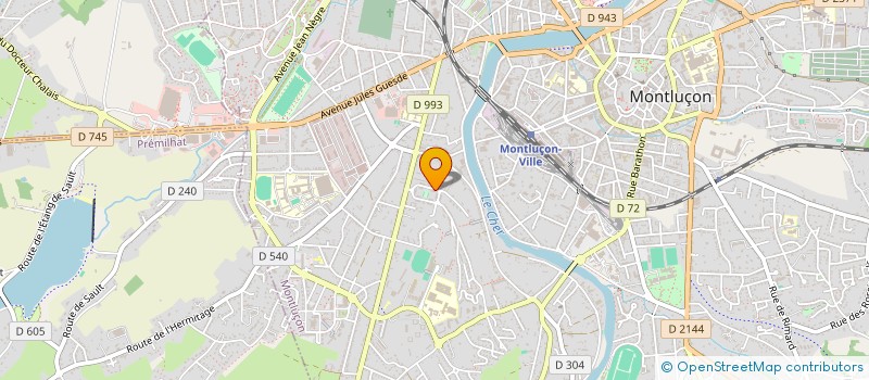 localisation de l'entreprise MONSIEUR CHEMS-EDDINE BEKROU  MONTLUCON