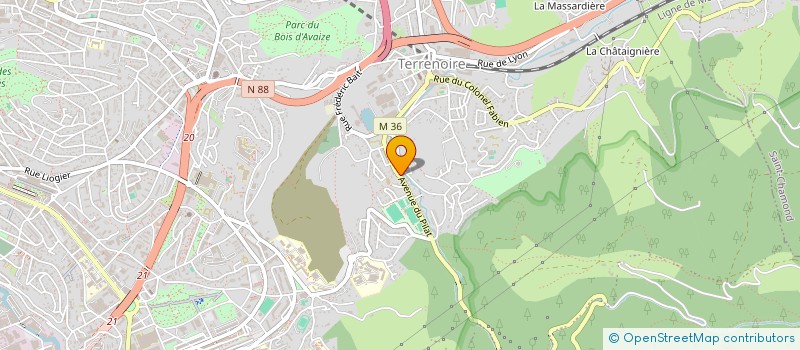 localisation de l'entreprise MONSIEUR CHEMS-EDDINE HACHANI  SAINT-ETIENNE