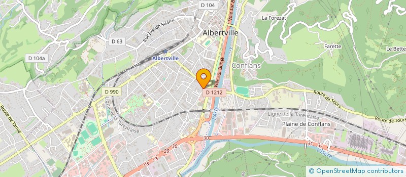 localisation de l'entreprise MONSIEUR CHEMSEDDINE BERKAT  ALBERTVILLE