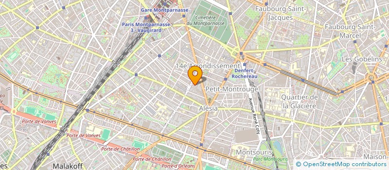 localisation de l'entreprise MONSIEUR CHEMSEDDINE ERLINGER  PARIS 14