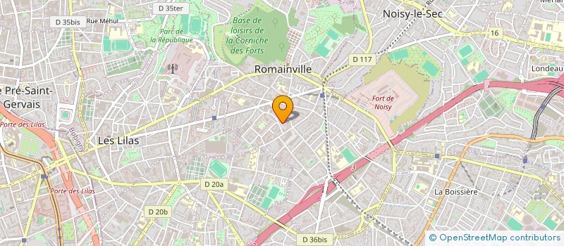 localisation de l'entreprise MONSIEUR CHEMSSDIN DENDEN à ROMAINVILLE