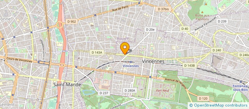 localisation de l'entreprise MONSIEUR CHENGLONG ZHAO à VINCENNES