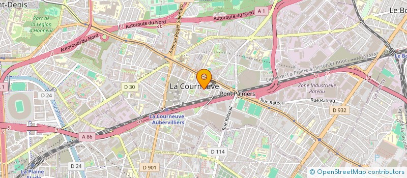 localisation de l'entreprise MONSIEUR CHENGLU JIN à LA COURNEUVE