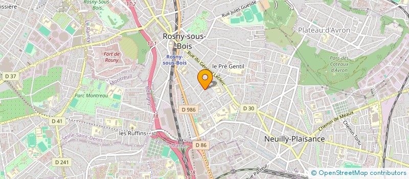 localisation de l'entreprise MONSIEUR CHEREF DEHAR à ROSNY-SOUS-BOIS