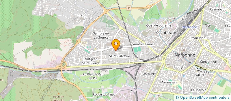 localisation de l'entreprise MONSIEUR CHERIF AISSANI  NARBONNE