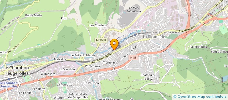 localisation de l'entreprise MONSIEUR CHERIF BELOUCIF  LA RICAMARIE