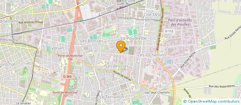 localisation de l'entreprise MONSIEUR CHERIF BENAISSA  VAULX-EN-VELIN