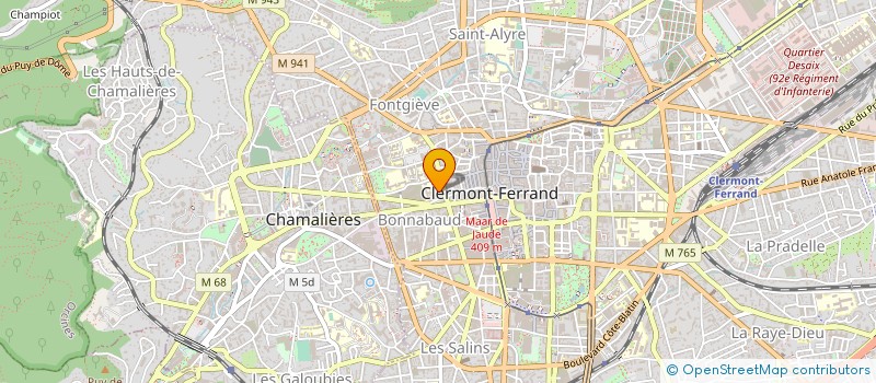 localisation de l'entreprise MONSIEUR CHERIF BOURAFA  CLERMONT-FERRAND