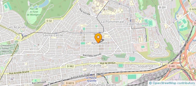 localisation de l'entreprise MONSIEUR CHERIF BOURENANE à LE HAVRE