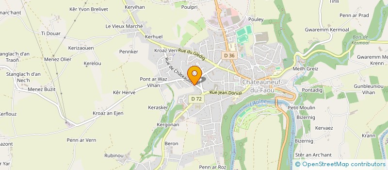 localisation de l'entreprise MONSIEUR CHERIF DJADOUR à CHATEAUNEUF-DU-FAOU