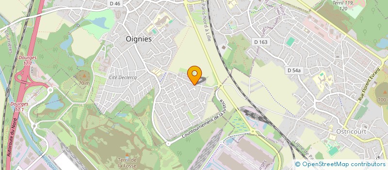 localisation de l'entreprise MONSIEUR CHERIF HAMMOUDI  OIGNIES