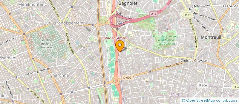 localisation de l'entreprise MONSIEUR CHERIF HAOUANOUH à BAGNOLET