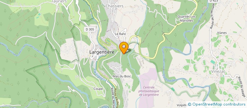 localisation de l'entreprise MONSIEUR CHERIF HEZIL à LARGENTIERE