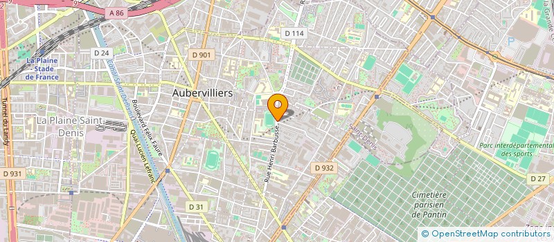 localisation de l'entreprise MONSIEUR CHERIF KERDOUNE à AUBERVILLIERS