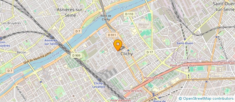 localisation de l'entreprise MONSIEUR CHERIF KOUSMI à CLICHY