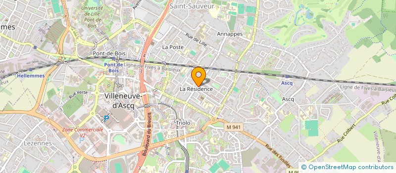 localisation de l'entreprise MONSIEUR CHERIF MEKKAOUI  VILLENEUVE-D'ASCQ